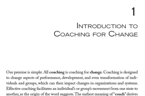 Introduction to Coaching for Change