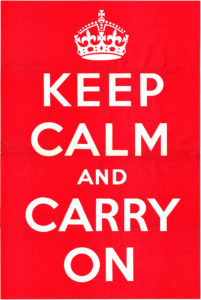 Keep Calm and Carry On, Original 1939 poster